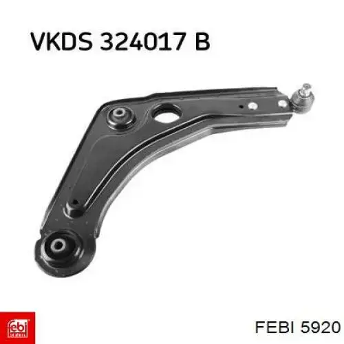 Правый рычаг передней нижней подвески Febi 5920 цена, от 35.51 USD