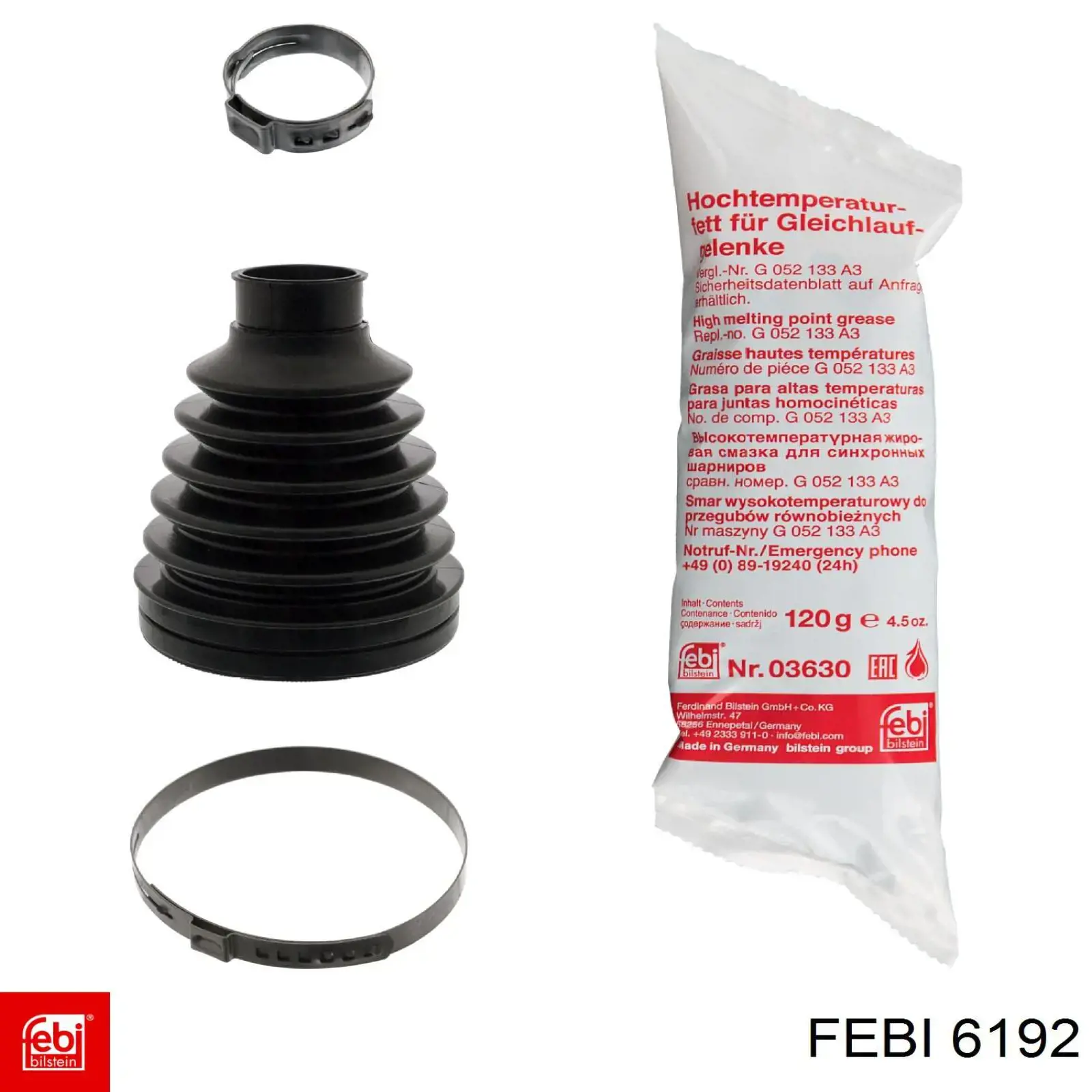 Наконечник рулевой тяги внутренний правый Febi 6192 цена, от 6.80 USD