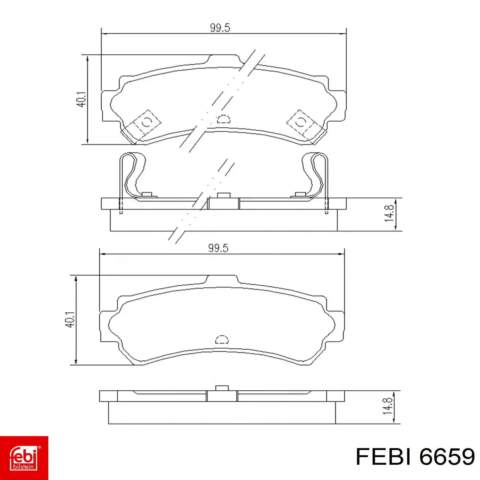 6659 Febi Ремкомплект помпы воды