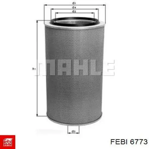 Элемент воздушного фильтра Febi 6773 цена, от 4.06 USD