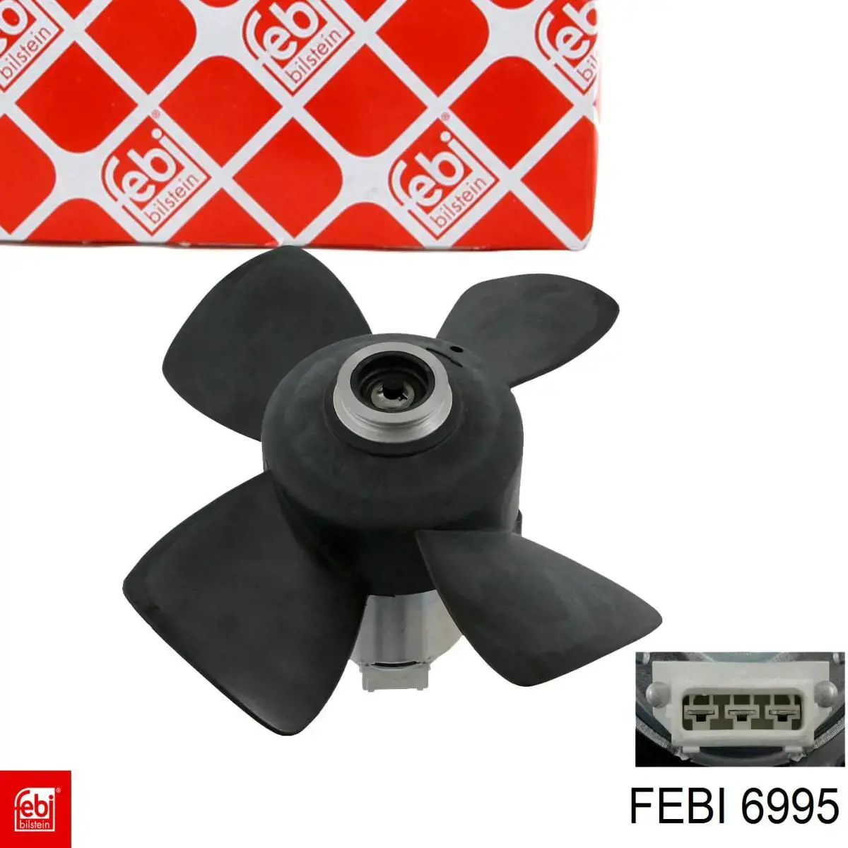 6995 Febi электровентилятор охлаждения в сборе (мотор+крыльчатка)