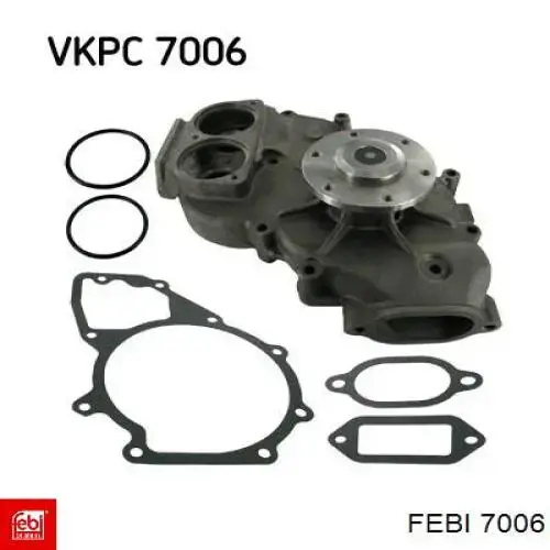 Подушка крепления глушителя Febi 7006 цена, от 1.32 USD
