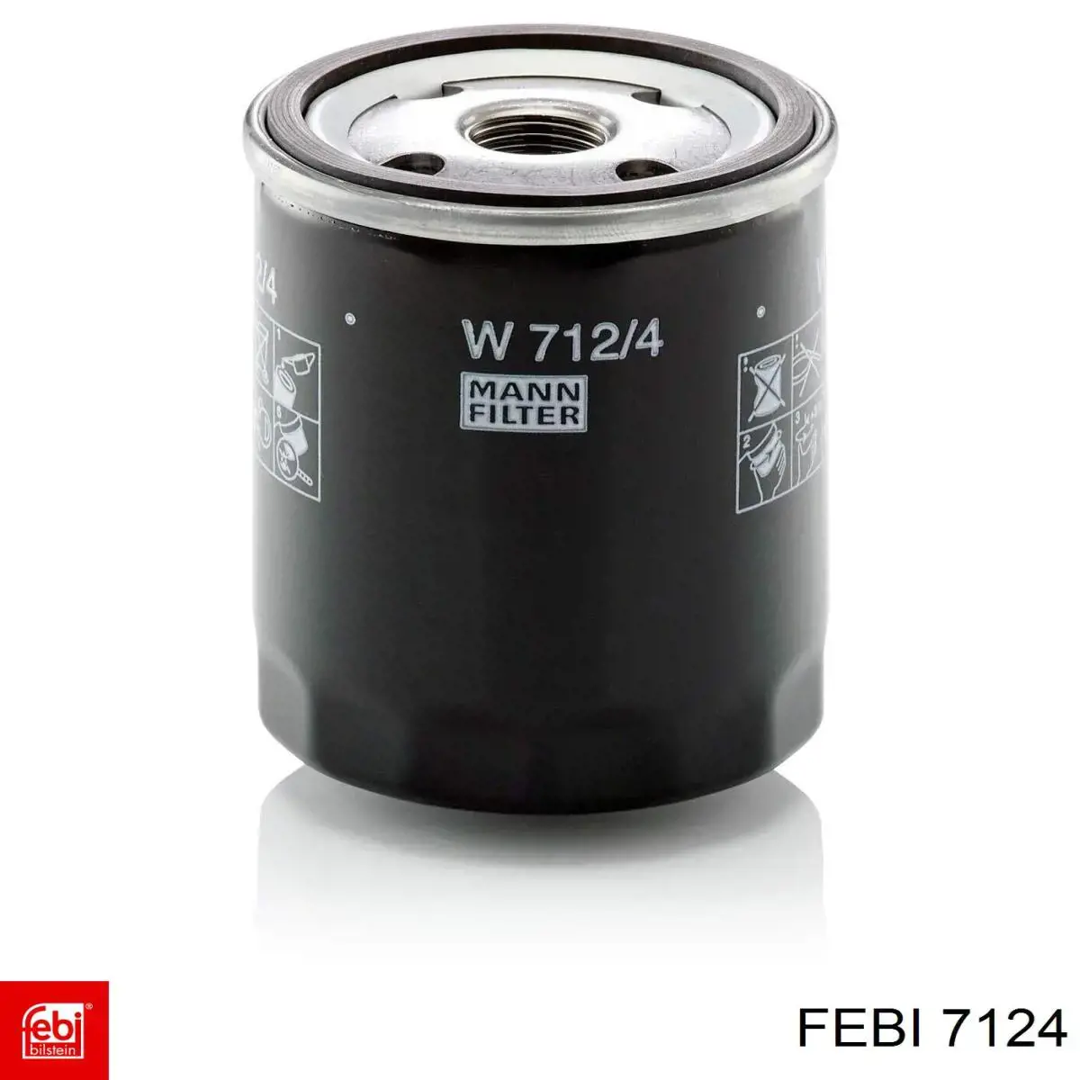Подушка (опора) двигателя правая задняя 7124 Febi