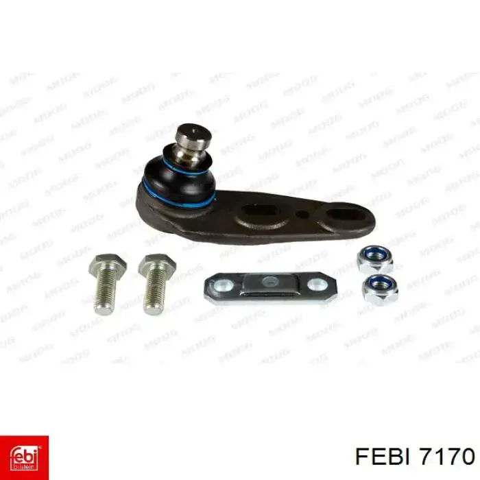 7170 Febi Опора двигателя, левая/правая