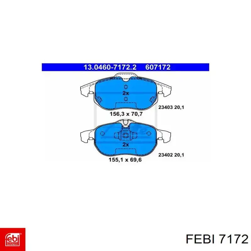 Купить 7172 Febi Левая подушка двигателя