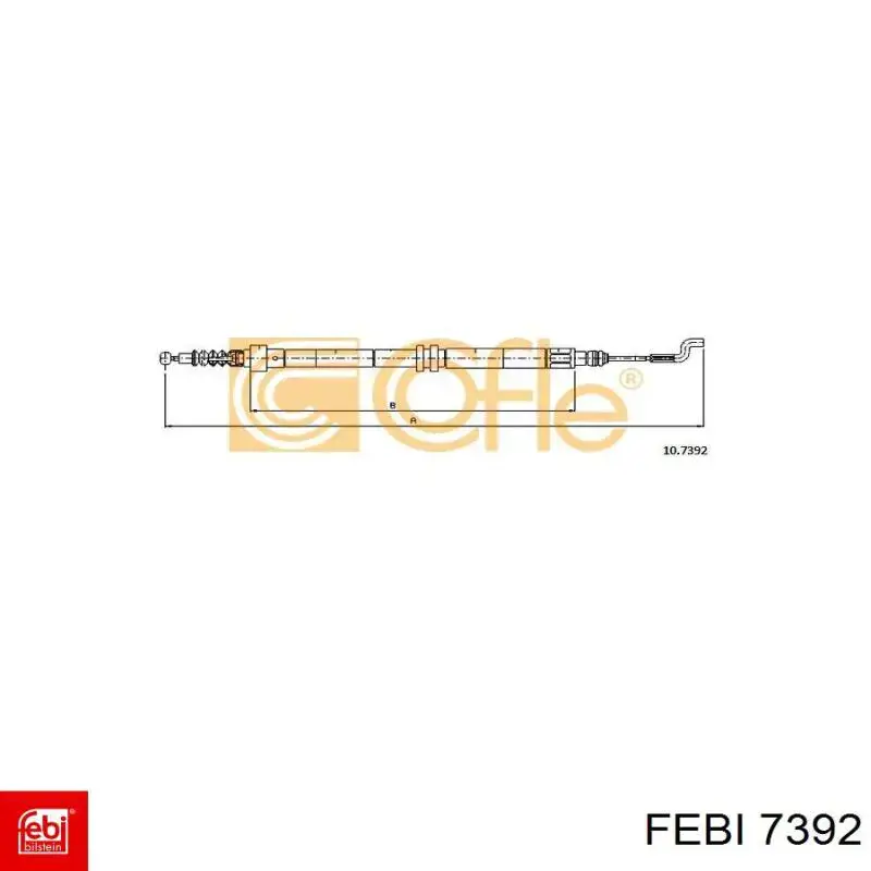 7392 Febi Скоба рессоры