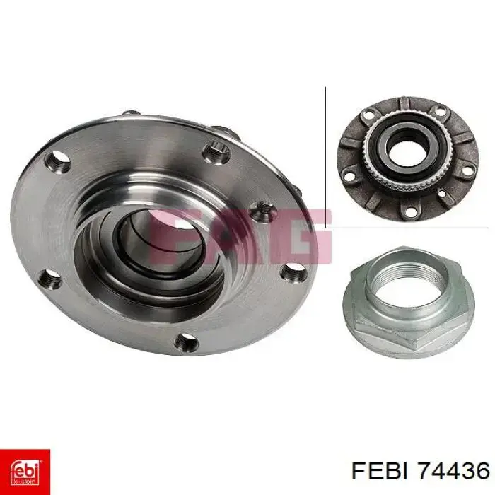 Ступицы передних колес Febi 74436 цена, от 38.71 USD