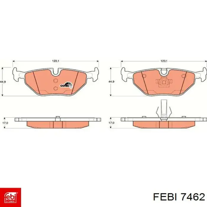 Сальник коленчатого вала Febi 7462 цена, от 6.06 USD