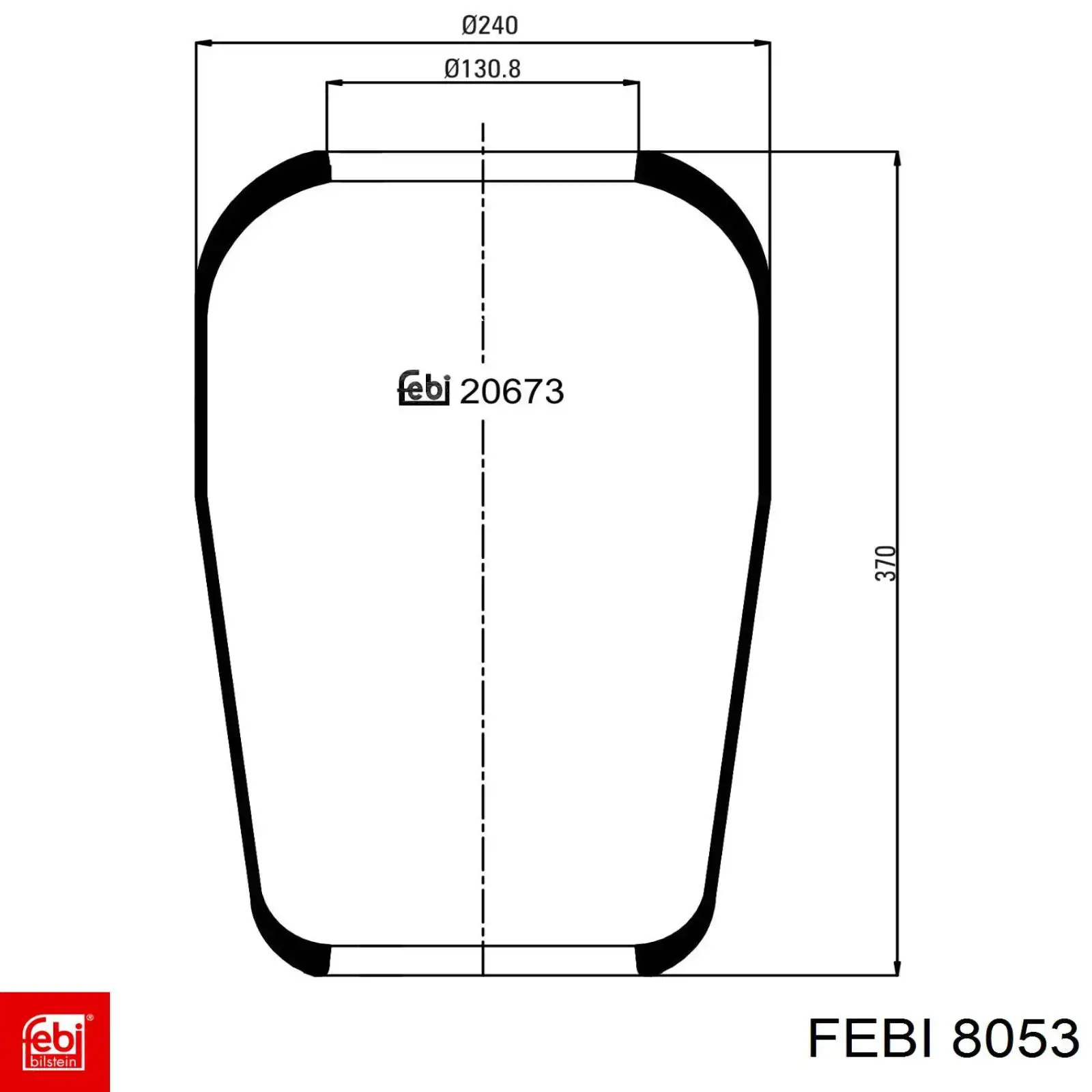 8053 Febi Поперечная рулевая тяга правая