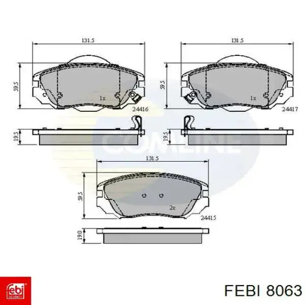 8063 Febi Форкамера (вихревая предкамера)