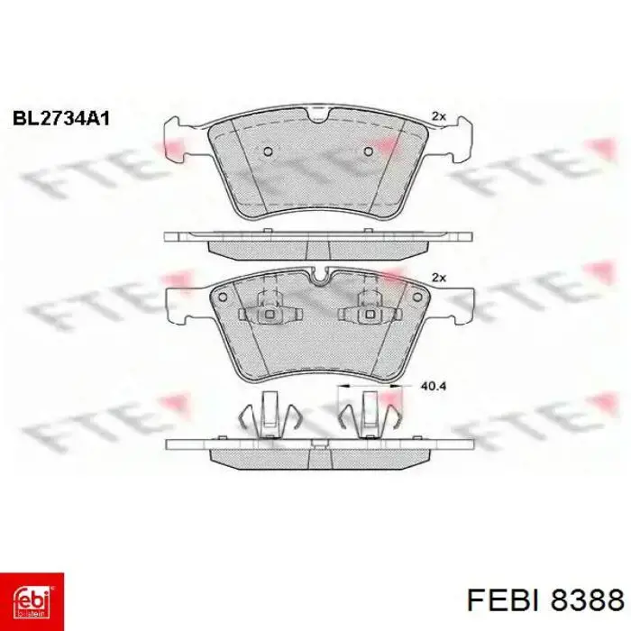 Подушка коробки передач 8388 Febi