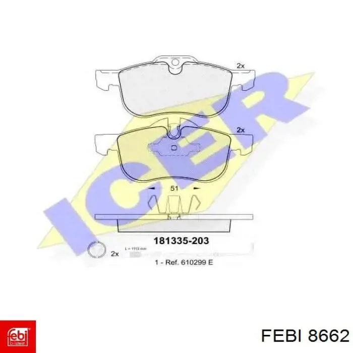 Купить 8662 Febi Датчик давления масла