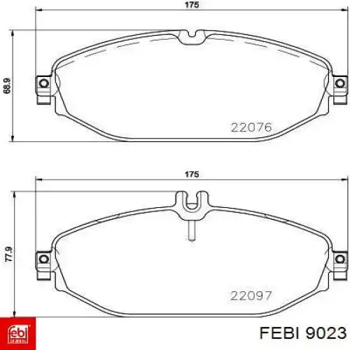 Помпа охлаждения Febi 9023 цена, от 32.12 USD