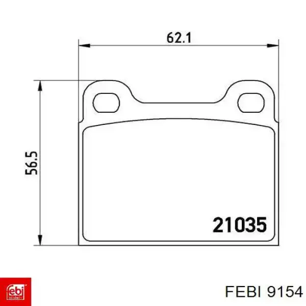 9154 Febi Правая подушка двигателя