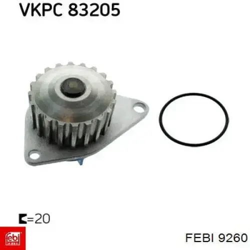 9260 Febi Насос водяной