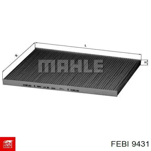 9431 Febi Внутрисалонный фильтр