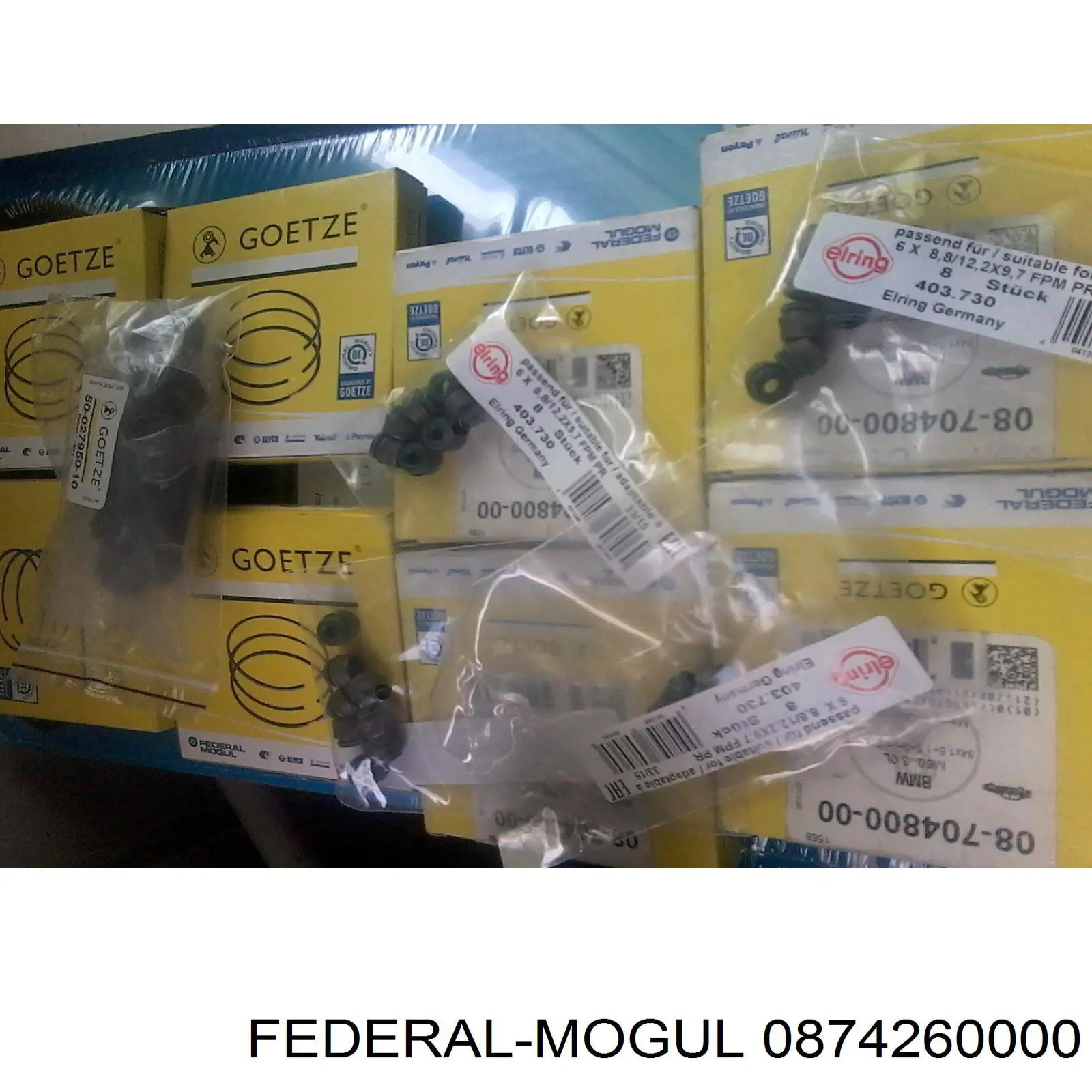 08-742600-00 Federal Mogul кольца поршневые компрессора на 1 цилиндр, std