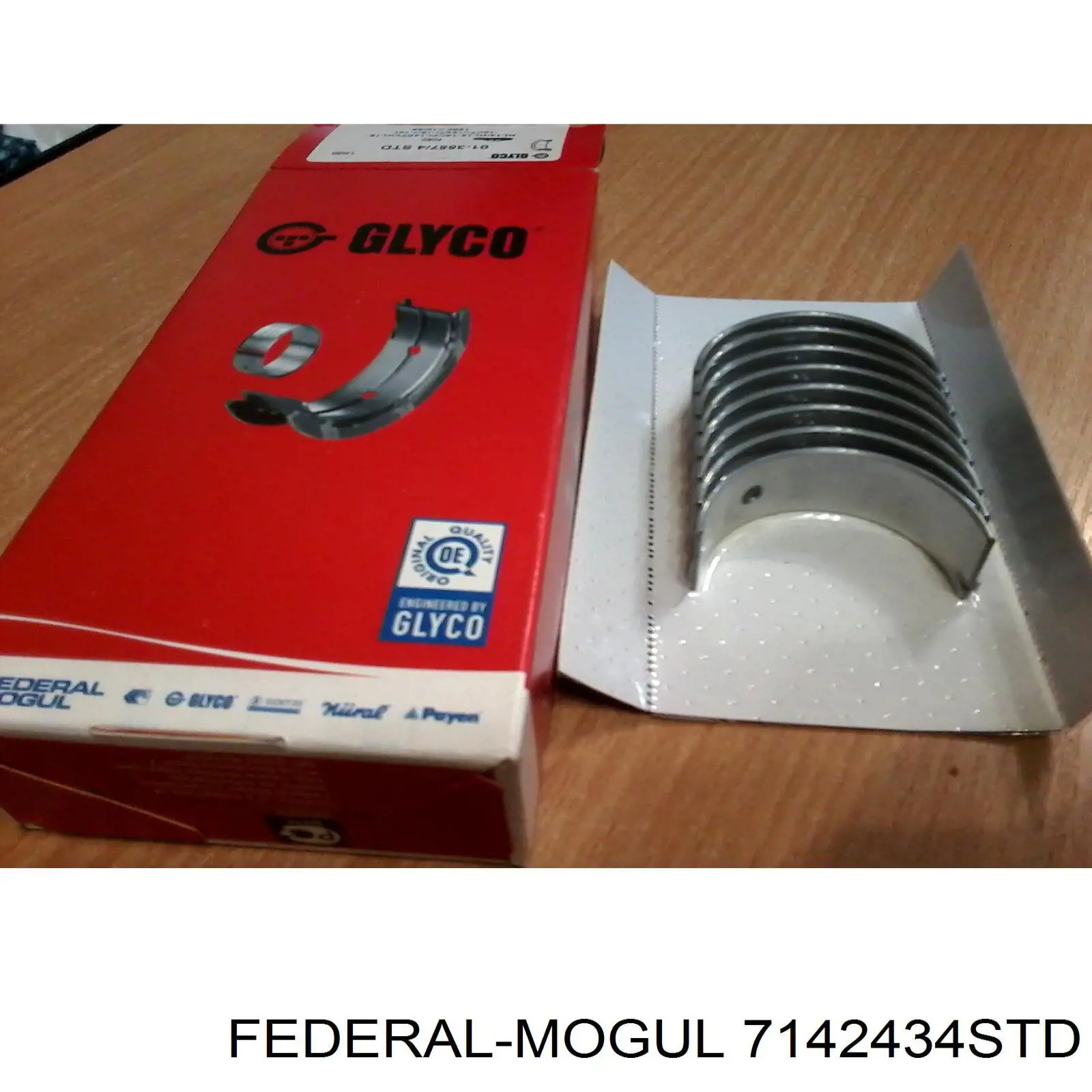 7142434STD Federal Mogul Комплект подшипников скольжения