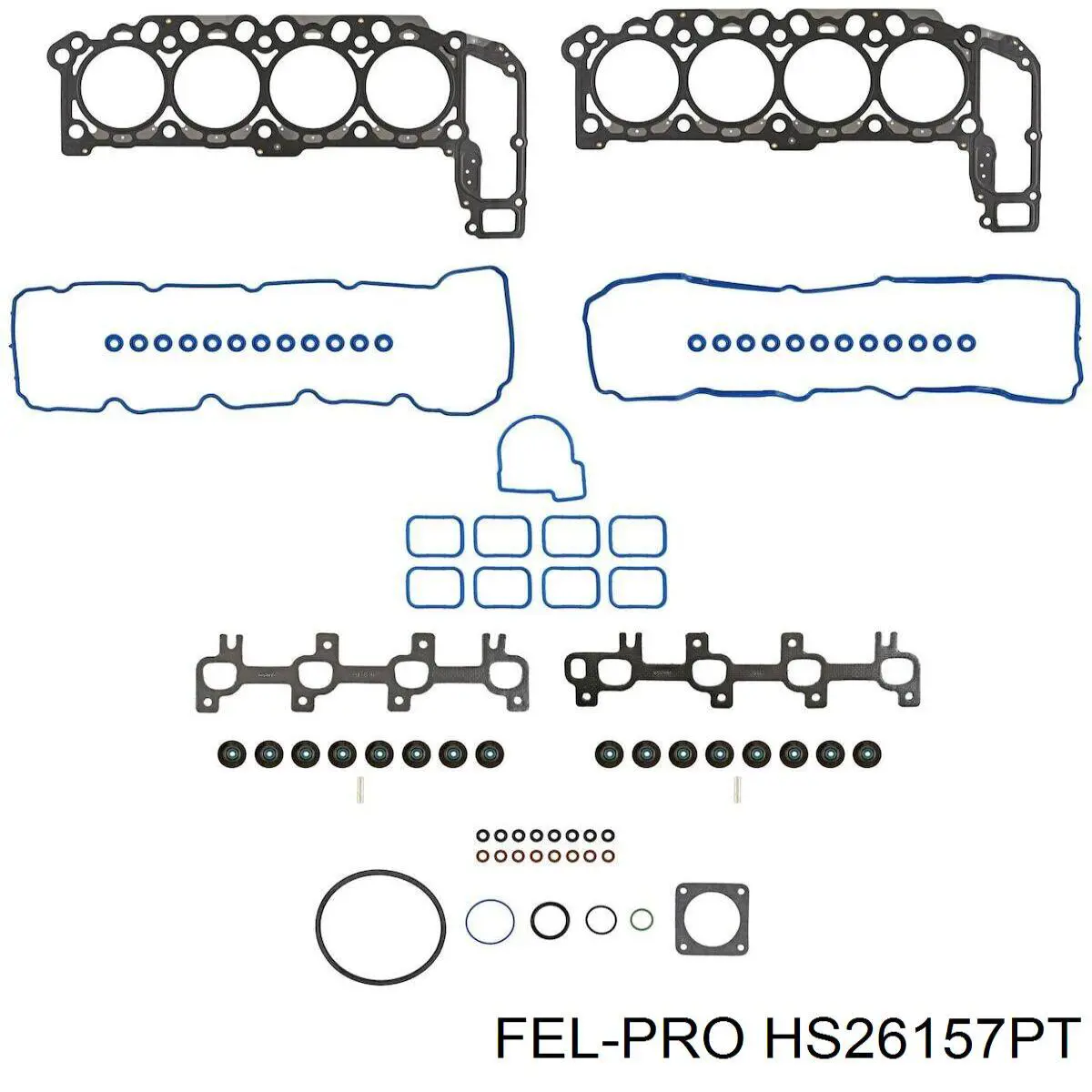 Верхний комплект прокладок двигателя Fel-pro HS26157PT цена, от 248.60 USD