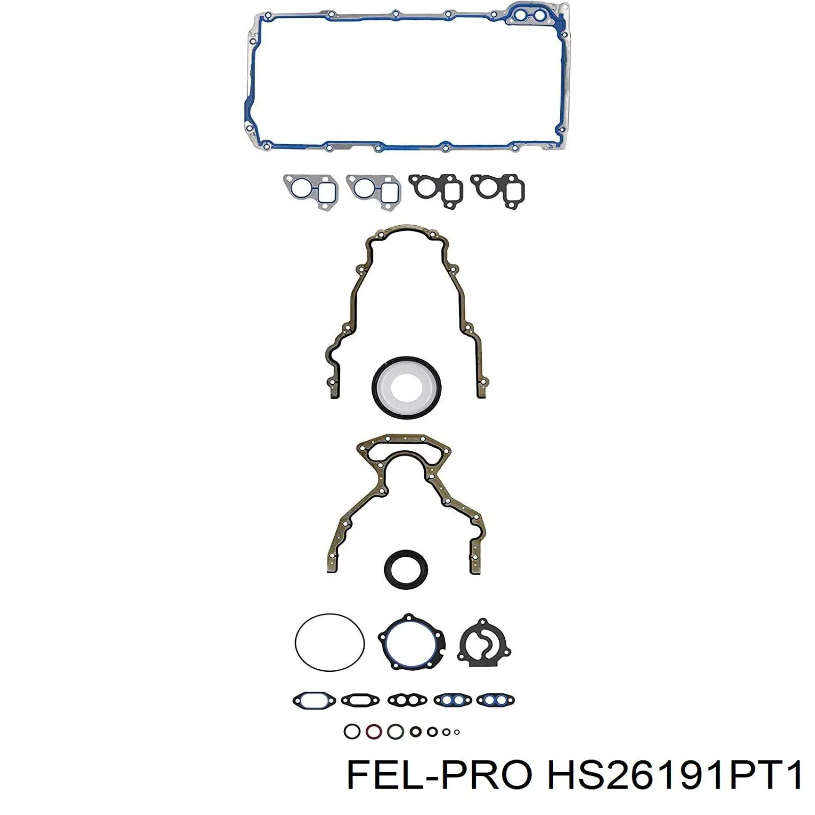HS26191PT1 Fel-pro комплект прокладок двигателя верхний