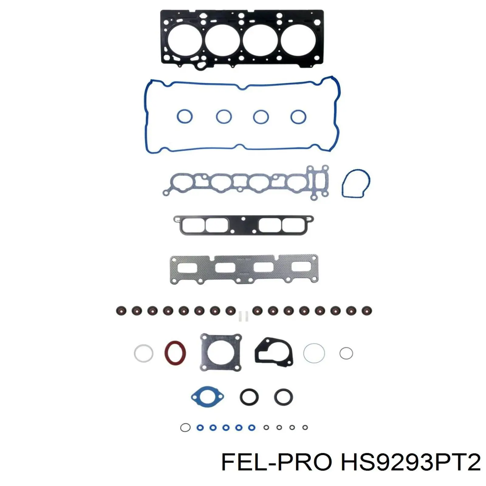Комплект прокладок двигателя верхний Fel-pro HS9293PT2