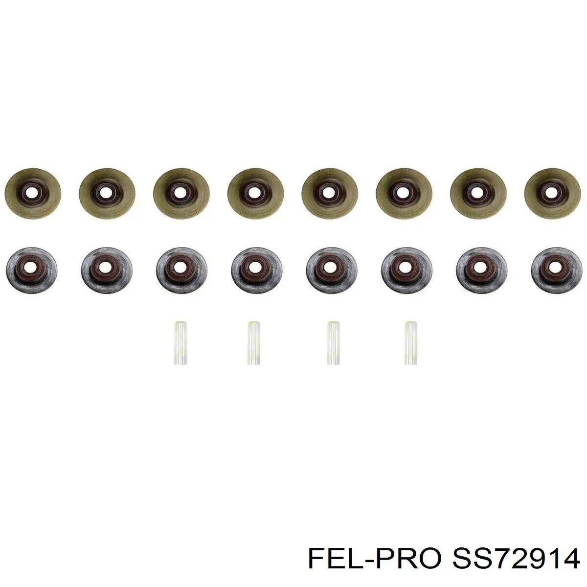 Сальник клапана (маслосъемный), впуск/выпуск, комплект на мотор Fel-pro SS72914
