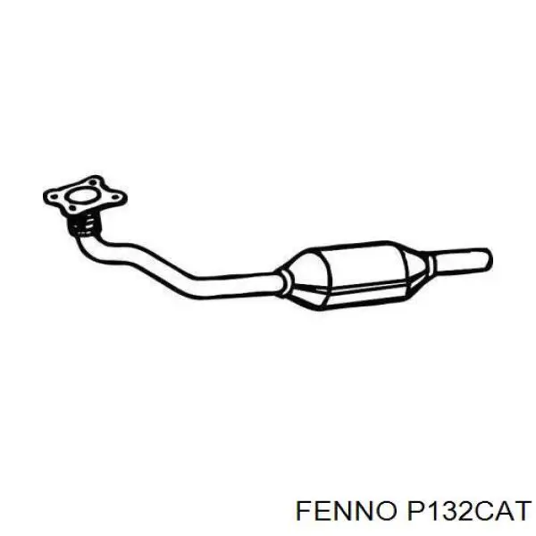 Трубы и подвеска глушителя P132CAT FENNO