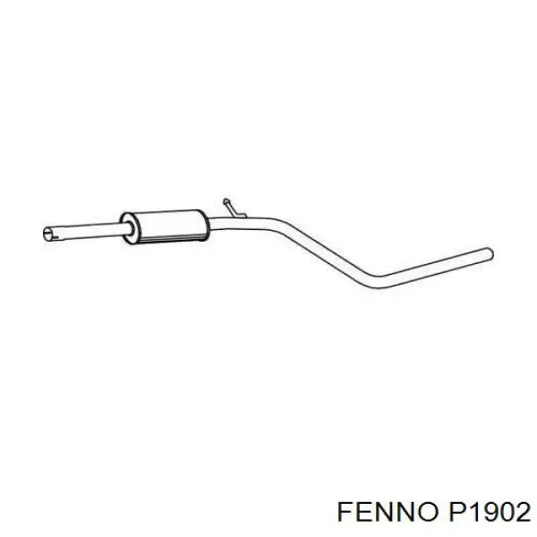 Центральная часть глушителя P1902 Fenno