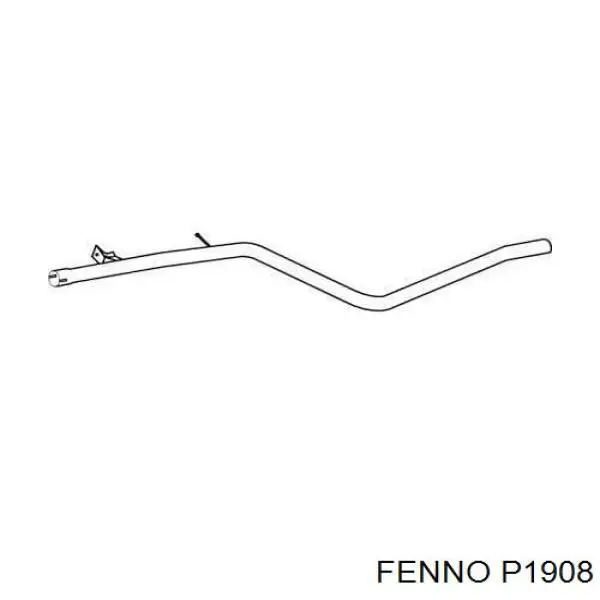 P1908 Fenno труба выхлопная, от катализатора до глушителя