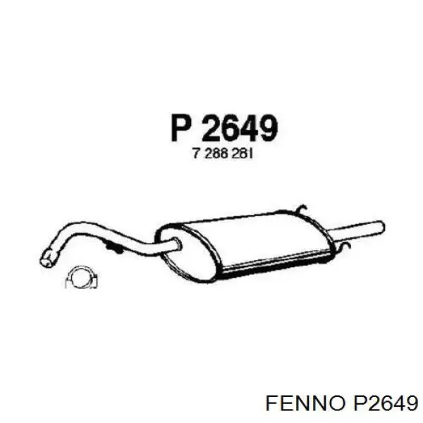 Купить 1496927 Ford Глушитель задний