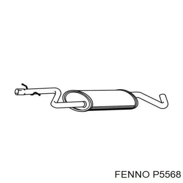 Глушитель, центральная часть Bosal 227045 цена, от 58.81 USD