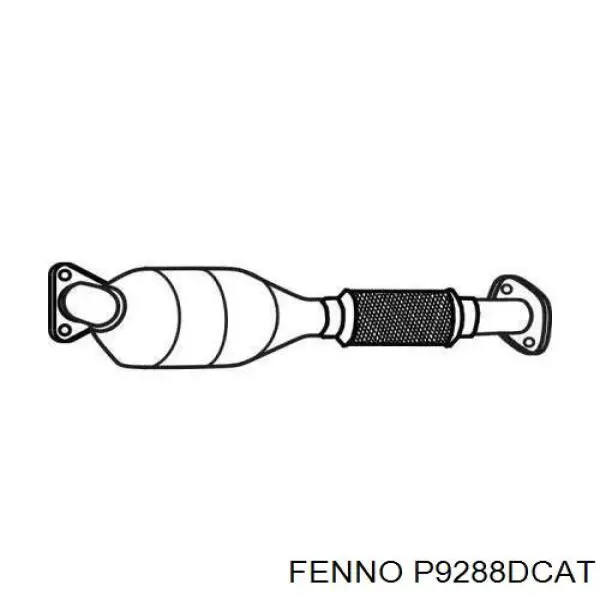 Каталитический нейтрализатор отработавших газов P9288DCAT FENNO