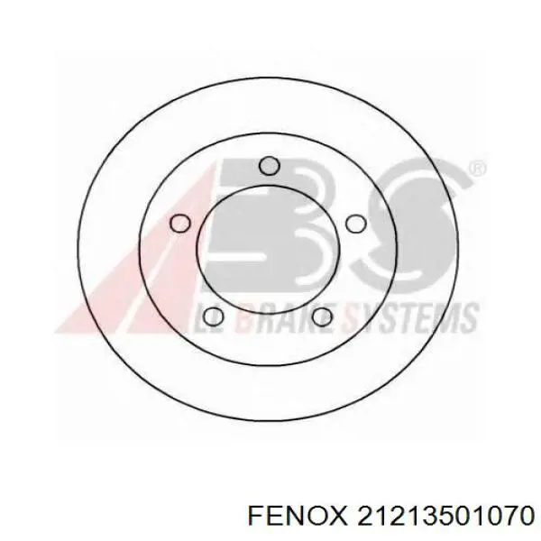 21213501070 Fenox диск тормозной передний