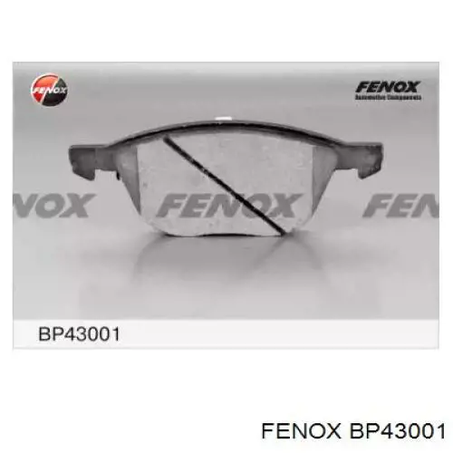 BP43001 Fenox колодки тормозные передние дисковые