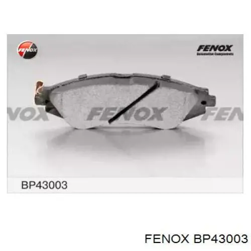 BP43003 Fenox колодки тормозные передние дисковые
