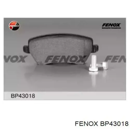 BP43018 Fenox колодки тормозные передние дисковые