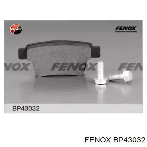 BP43032 Fenox колодки тормозные задние дисковые