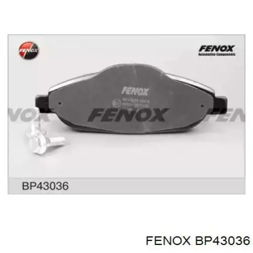 BP43036 Fenox колодки тормозные передние дисковые