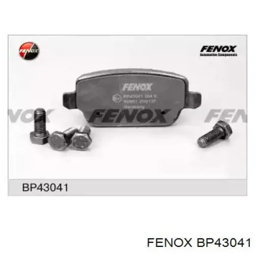 BP43041 Fenox колодки тормозные задние дисковые