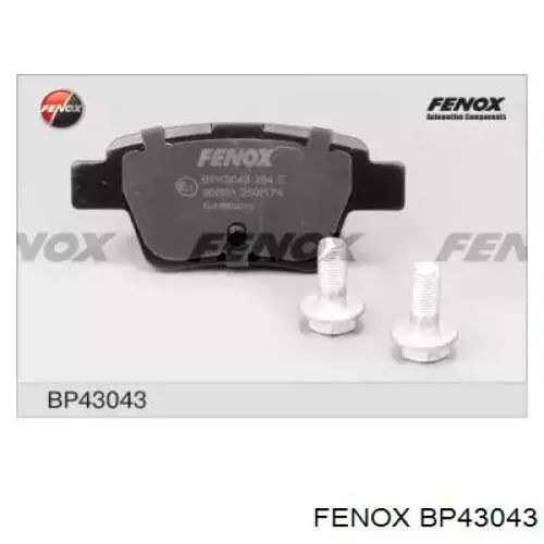 BP43043 Fenox колодки тормозные задние дисковые