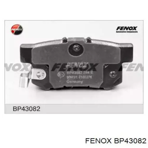 BP43082 Fenox колодки тормозные задние дисковые