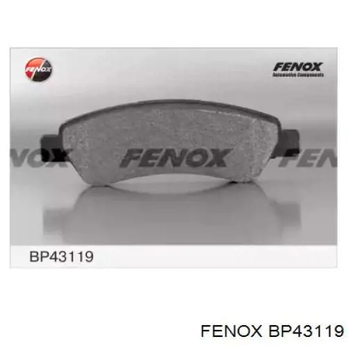 BP43119 Fenox колодки тормозные задние дисковые