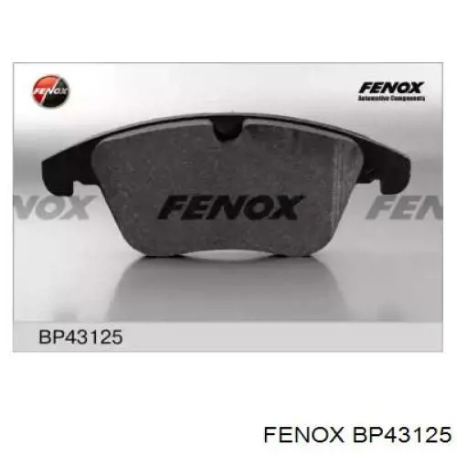 BP43125 Fenox колодки тормозные передние дисковые