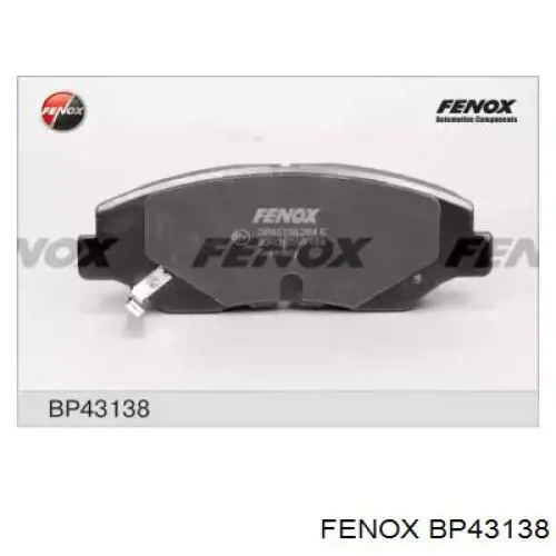 Передние тормозные колодки BP43138 Fenox