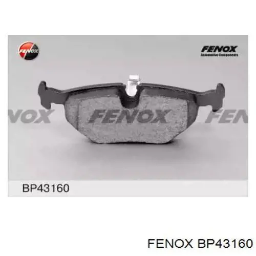 BP43160 Fenox колодки тормозные задние дисковые