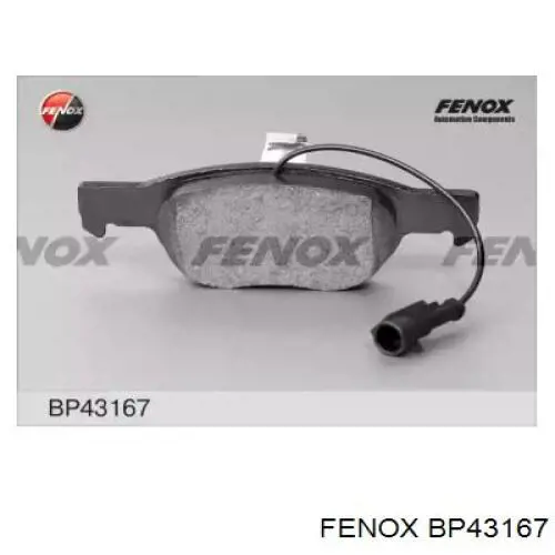 Передние тормозные колодки BP43167 Fenox