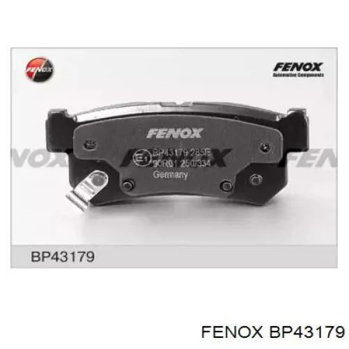 BP43179 Fenox колодки тормозные задние дисковые