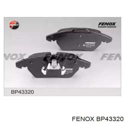 BP43320 Fenox колодки тормозные передние дисковые
