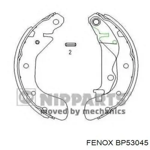 Задние барабанные колодки 42784756 General Motors
