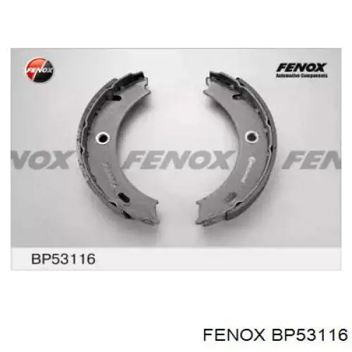 Колодки ручника BP53116 Fenox